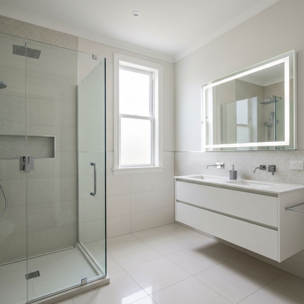 Modern bathroom after complete renovation