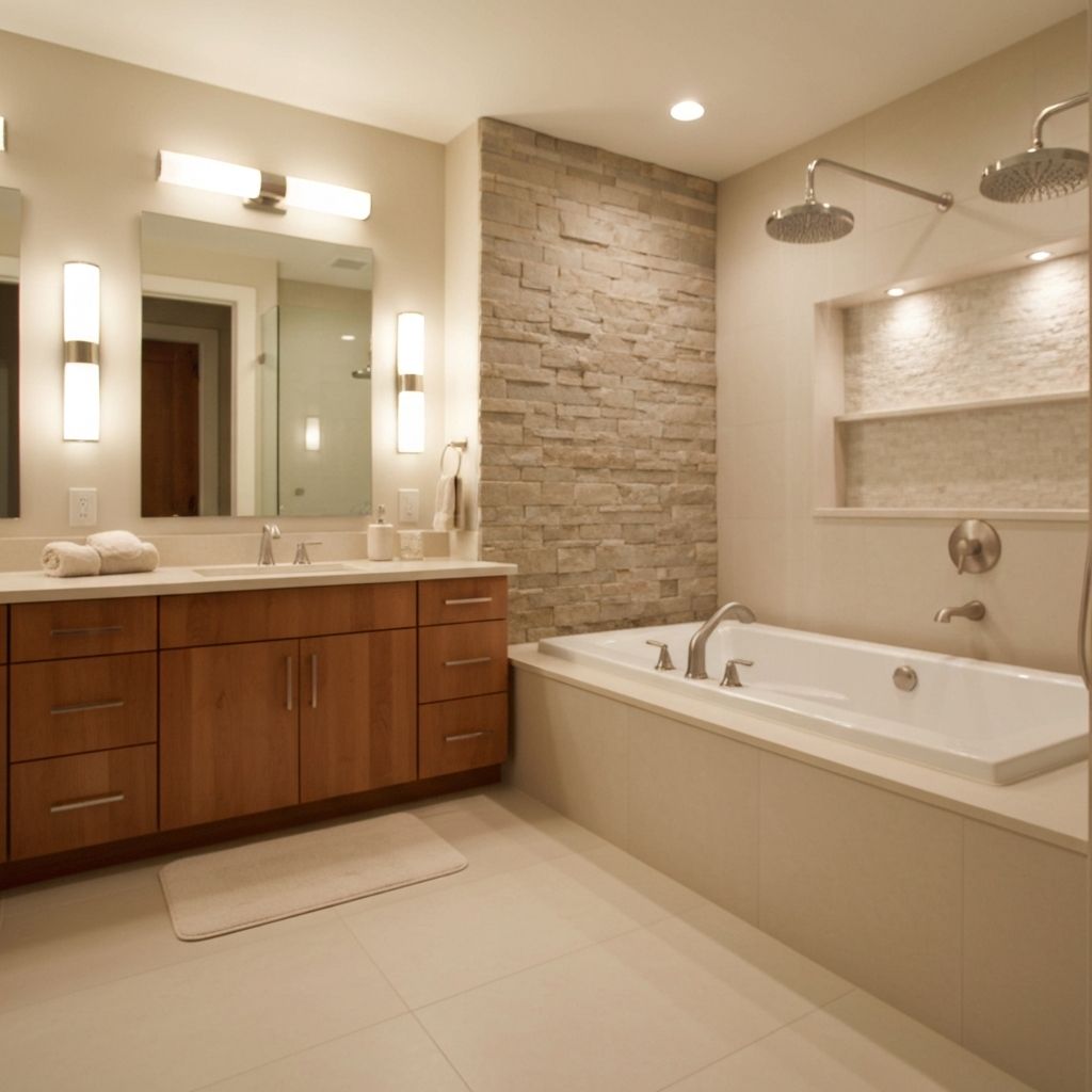 Spa-style master bathroom renovation Oakville